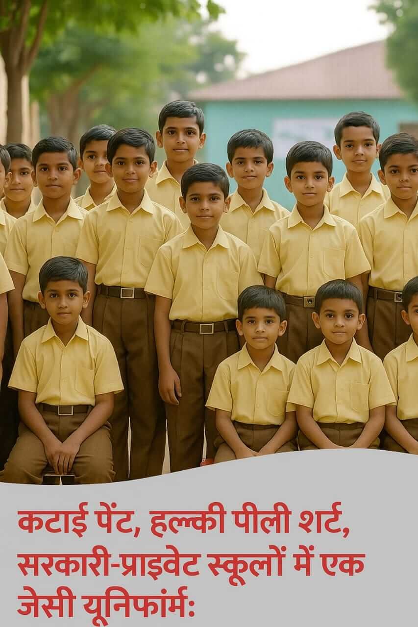 📰 अब सरकारी और प्राइवेट स्कूलों में होगी एक जैसी यूनिफॉर्म — राजस्थान सरकार का बड़ा फैसला